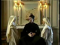 Two nuns have sex with a priest