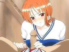 Anime Chick Deepthroats Massive Cock Until It Squirts