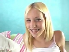 Appealing Blonde Leah Luv Shows Horny Expression to Enjoy Sex