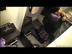 Changing room blowjobs