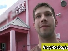 Straight guy tricked at a gloryhole